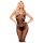 Penthouse Dirty Mind - åben net catsuit (sort)