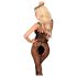 Penthouse Dirty Mind - åben net catsuit (sort)
