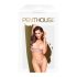 Penthouse Double Spice - blondeværk bh-sæt (nude) - L/XL