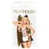 Penthouse Teaser - 3-delt picoline-kostume (sort-hvid)