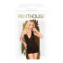 Penthouse Earth-shaker - halterneck kjole med g-streng - sort - M/L