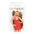 Penthouse - babydoll & g-streng - rød - M/L