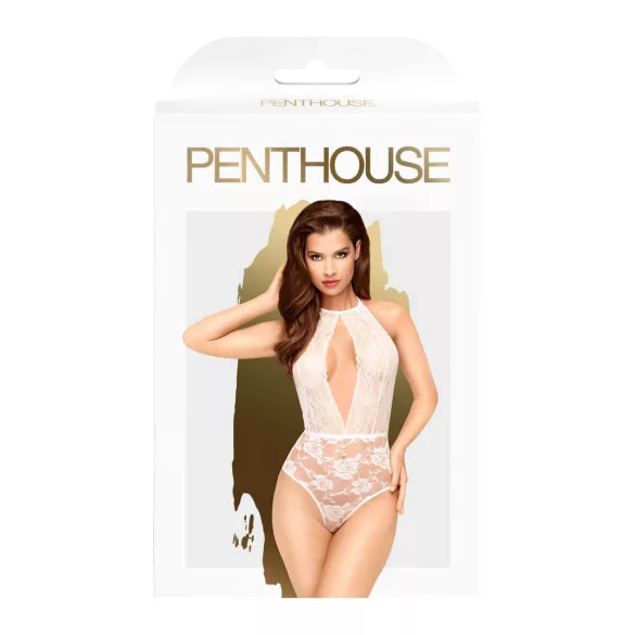 Penthouse Toxic Powder - halterneck body - hvid - M/L