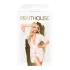 Penthouse - blonde morgenkåbe og g-streng - hvid