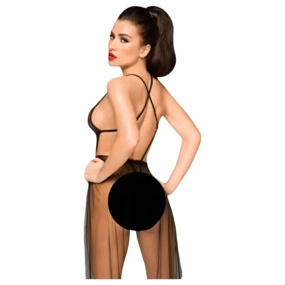Penthouse Best Forplay - blondebody med tylkjole - sort - M/L