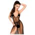 Penthouse Best Forplay - blondebody med tylsjæle (sort) - L/XL