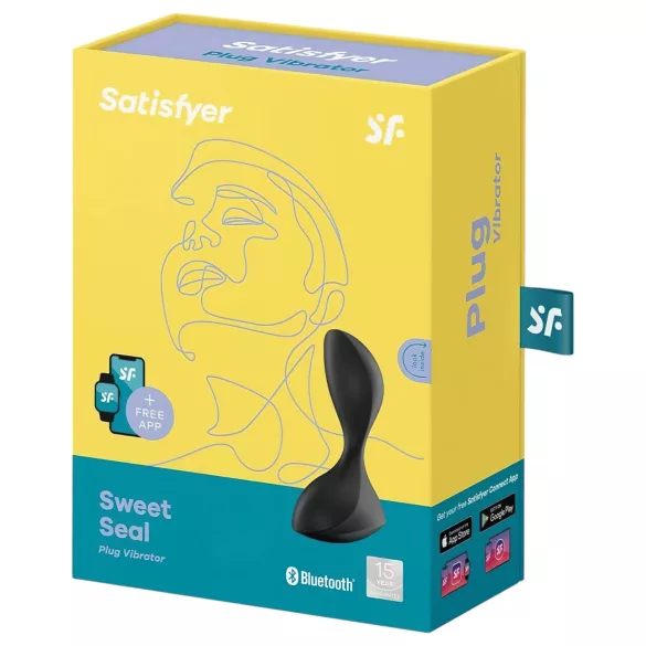 Satisfyer Sweet Seal - app-styret analvibrator (sort)