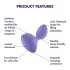 Satisfyer Sweet Seal - app-styret analvibrator (lilla)