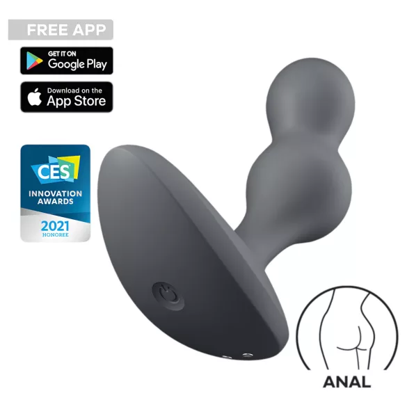 Satisfyer Deep Diver - App-styret analvibrator (grå)