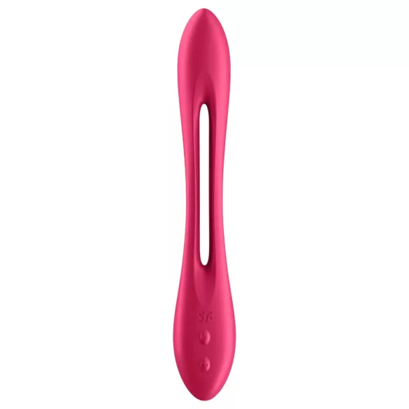 Satisfyer - parvibrator - genopladelig, fleksibel - rød