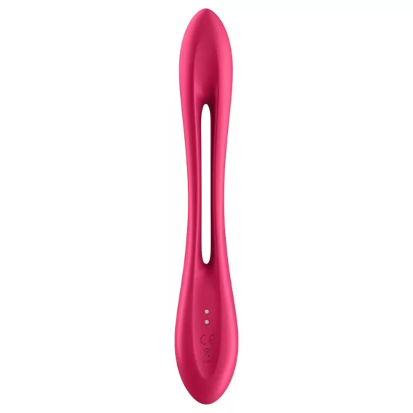 Satisfyer - parvibrator - genopladelig, fleksibel - rød
