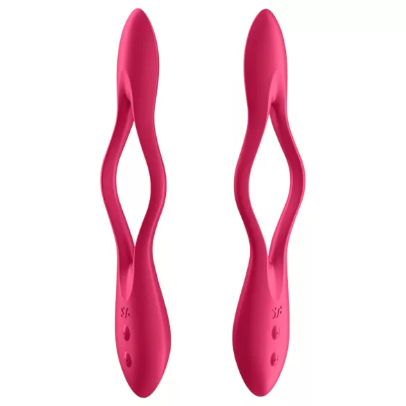 Satisfyer - parvibrator - genopladelig, fleksibel - rød