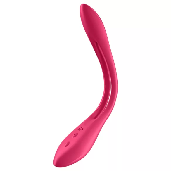 Satisfyer - parvibrator - genopladelig, fleksibel - rød