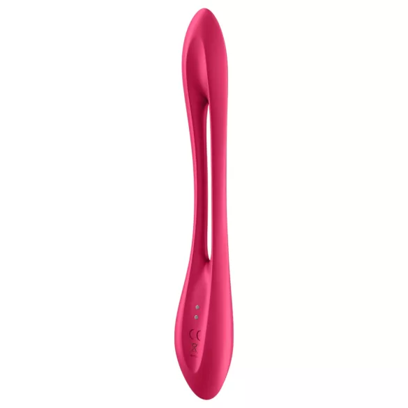 Satisfyer - parvibrator - genopladelig, fleksibel - rød