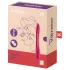 Satisfyer - parvibrator - genopladelig, fleksibel - rød