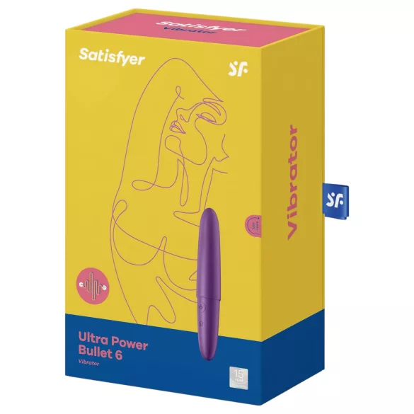 Satisfyer - bullet vibrator - genopladelig, vandtæt - lilla