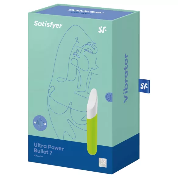 Satisfyer - klitorisvibrator - vandtæt bullet - grøn