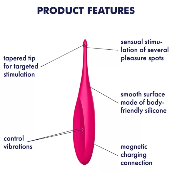 Satisfyer Twirling Fun - klitorisvibrator - genopladelig - vandtæt - pink