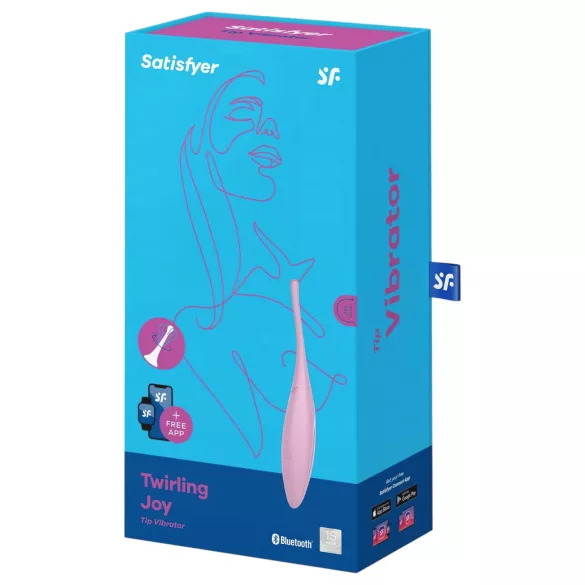 Satisfyer Twirling Joy - App-styret klitorisvibrator (pink)