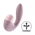 Satisfyer Supernova - 2i1 lufttryksvibrator med genopladelig batteri - pink