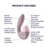 Satisfyer Supernova - genopladelig 2-i-1 lufttryksvibrator (pink)