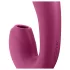 Satisfyer Sunray - vibrator med lufttrykbølger og vibration - genopladelig - rød