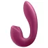 Satisfyer Sunray - vibrator med lufttrykbølger og vibration - genopladelig - rød