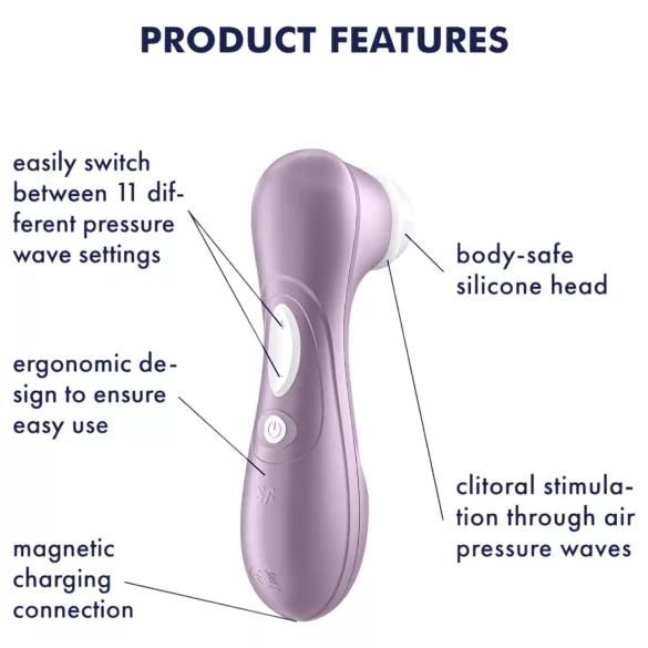 Satisfyer Pro 2 Gen2 - klitorisvibrator med opladning - lilla
