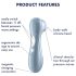 Satisfyer Pro 2 Gen2 - genopladelig lufttryksvibrator (Blå)