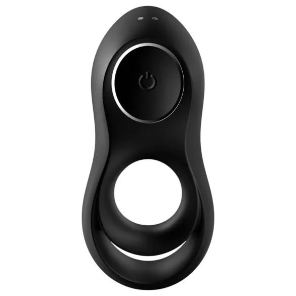 Satisfyer Legendary Duo - vibrerende penisring - genopladelig - sort