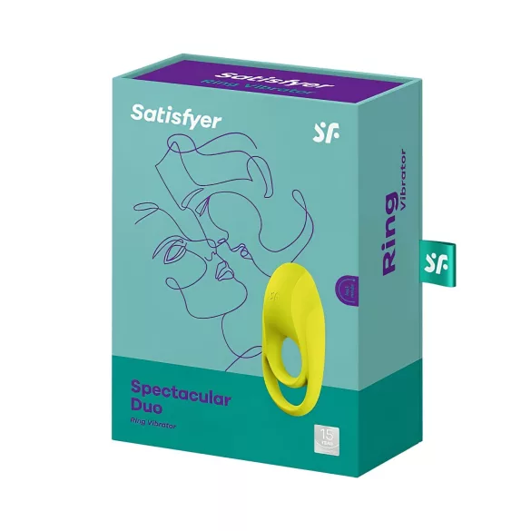 Satisfyer Spectacular - vandtæt, vibrerende penisring (gul)