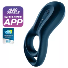   Satisfyer Epic Duo - App-styret vibrerende penisring til mænd (sort)