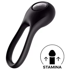   Satisfyer Majestic Duo - penisring med vibrator - genopladelig vandtæt - sort