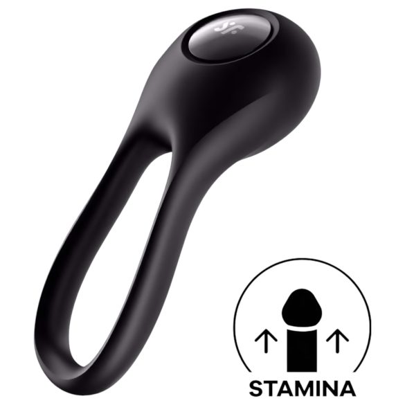 Satisfyer Majestic Duo - Genopladelig, vandtæt penisring (sort)