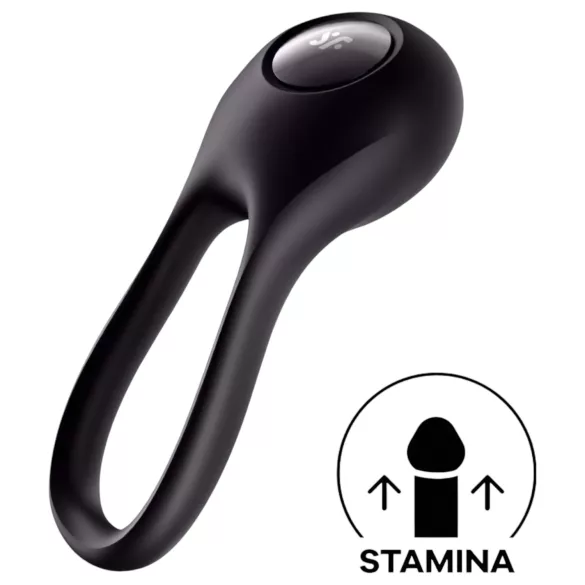 Satisfyer Majestic Duo - penisring med vibrator - genopladelig vandtæt - sort