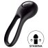 Satisfyer Majestic Duo - Genopladelig, vandtæt penisring (sort)