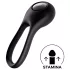 Satisfyer Majestic Duo - penisring med vibrator - genopladelig vandtæt - sort