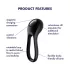 Satisfyer Majestic Duo - penisring med vibrator - genopladelig vandtæt - sort