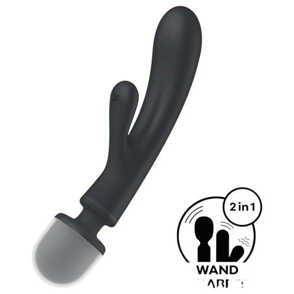 Satisfyer Triple Lover - G-punkt & masserende vibrator (sølv)