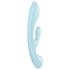 Satisfyer Triple Oh - genopladelig klitorisvibrator med arm (blå)