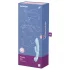 Satisfyer Triple Oh - vibrator med klitorisarm - genopladelig - blå