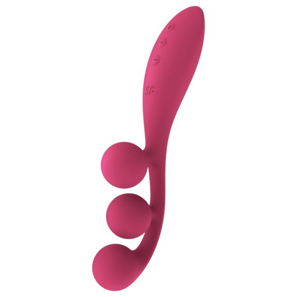 Satisfyer Tri Ball 1 - genopladelig, multifunktionel vibrator (rød)