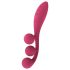 Satisfyer Tri Ball 1 - genopladelig, multifunktionel vibrator (rød)