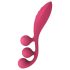 Satisfyer Tri Ball 1 - genopladelig, multifunktionel vibrator (rød)