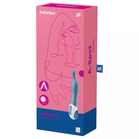 Satisfyer A-Mazing 1 - A-punktsvibrator - genopladelig - blå