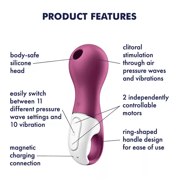 Satisfyer Lucky Libra - klitorisstimulator med lufttryksbølger (lilla)