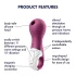 Satisfyer Lucky Libra - klitorisstimulator med lufttryksbølger (lilla)