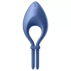   Satisfyer Bullseye - App-styret vibrerende penisring til mænd (blå)