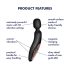 Satisfyer Wand-erland - massagestav vibrator (sort)