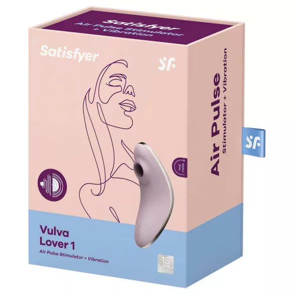 Satisfyer - klitorisvibrator med lufttryksbølger - lilla